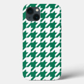 Emerald Elegant Houndstooth Case-Mate iPhone Case (Achterkant)