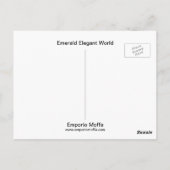 Emerald Elegant World Briefkaart (Achterkant)