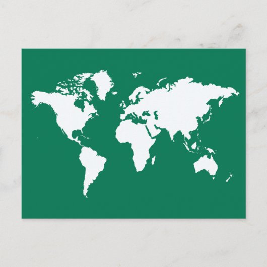 Emerald Elegant World Briefkaart (Voorkant)
