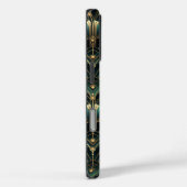 Emerald en goud art deco thema Case-Mate iPhone case (Achterkant / Rechts)