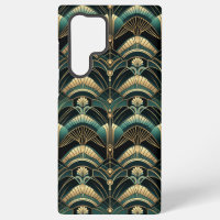 Emerald en goud art deco thema