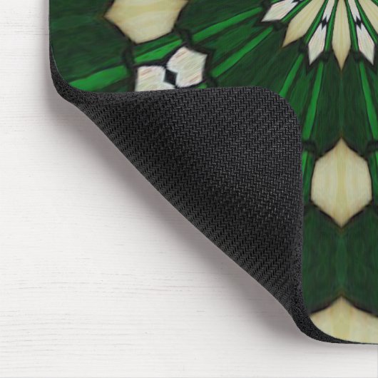 Emerald en Ivory Radial Mousepad Muismat (Hoek)