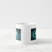 Emerald en Paarse Galaxy Espresso Kop (Voorkant)