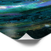 Emerald en Paarse Galaxy Perfect Poster (Hoek)