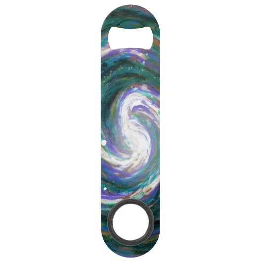 Emerald en Paarse Galaxy Speed Flessenopener (Voorkant)