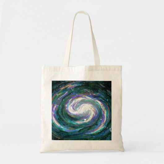 Emerald en Paarse Galaxy Tote Bag (Voorkant)