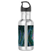 Emerald en Paarse Galaxy Waterfles (Achterkant)