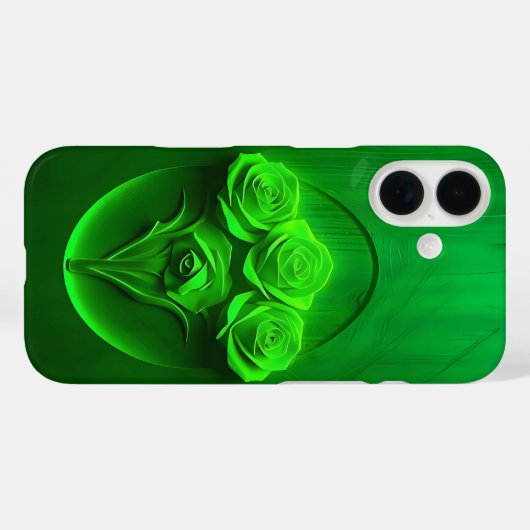 Emerald encadré Rose Coque d'art-coque iphone (Verso (horizontal))