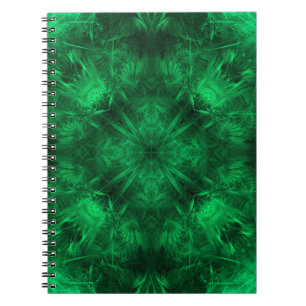 Emerald Energy Mandala Fractale Kunst Notitieboek