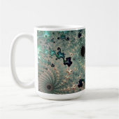 Emerald et Gold Mandelbrot Mug (Gauche)