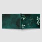 Emerald Eucalyptus Greenery Gold Script Weddenscha Gastenboek (Volledig)
