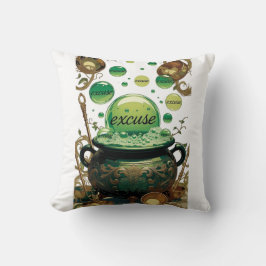 Emerald Excuses Cauldron Graphic Tee Kussen