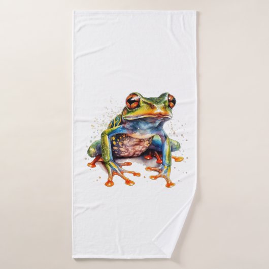 Emerald Eye Rainforest Frog Badhanddoek (Badhanddoek)