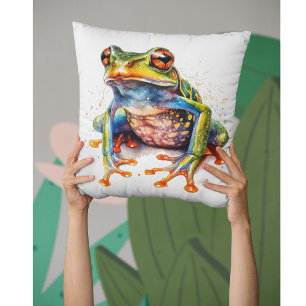 Emerald Eye Rainforest Frog Kussen