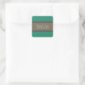 Emerald Fancy Lattice Wedding Stickers (Tas)