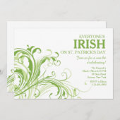 Emerald Ferns Invitation Kaart (Voorkant / Achterkant)