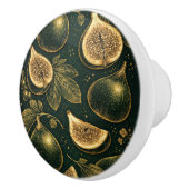 Emerald Fig Planner Gold Botanical Accents Knob Keramische Knop (Rechts)