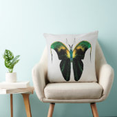 Emerald Flame Butterfly – Surreal Nature Form Kussen (Stoel)