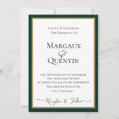 Emerald Forest bruiloft uitnodiging (Voorkant)