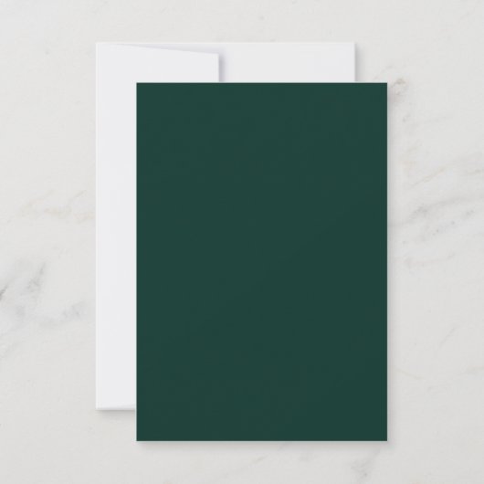 Emerald Forest Save the Date Aankondiging (Achterkant)