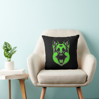 Emerald Gaze German Shepherd Kussen