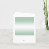 Emerald Gem Bow & Ribbon 55th Wedding Jubileum Bedankkaart (Achterkant)