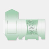 Emerald Gem & Glitter 55th Wedding Bedankdoosjes (Uitgevouwen)