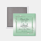 Emerald Gem & Glitter 55th Wedding Jubileum Magneet (Voorkant / Achterkant)
