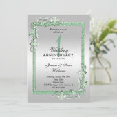 Emerald Gem & Paillettes & Argent Invitation de ma (Debout devant)