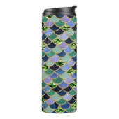 Emerald Gem Zeemeermin Schalen Thermosbeker (Gedraaid links)