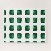 Emerald Gemstone Green Legpuzzel (Horizontaal)
