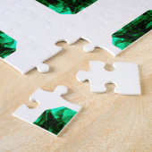 Emerald Gemstone Green Legpuzzel (Zijkant)