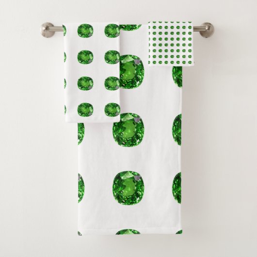 Emerald Gemstone, groen Bad Handdoek (Insitu)
