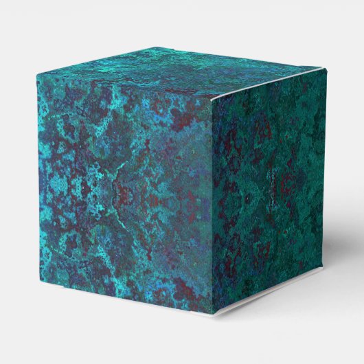 Emerald Gemstone Party Favor Box Bedankdoosjes (Achterkant)