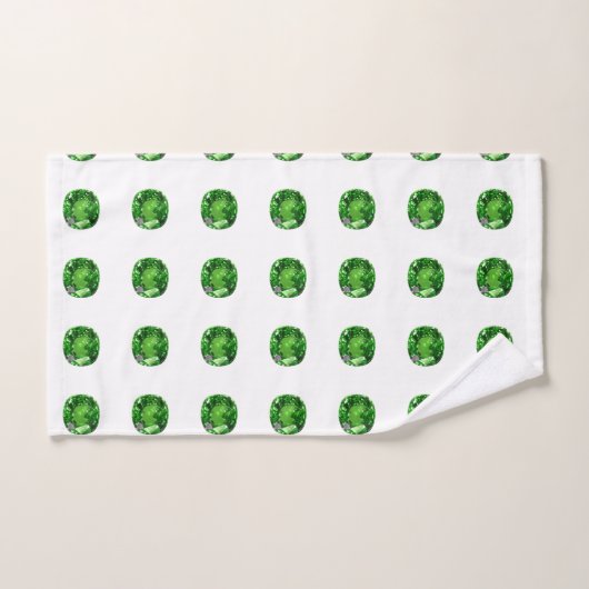Emerald Gemstone, vert (Serviette à main)