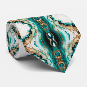 Emerald Geode-geïnspireerde luxe Stropdas