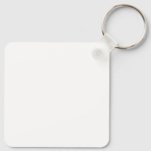 Emerald Geometric Pattern met Monogrammen Sleutelhanger (Achterkant)