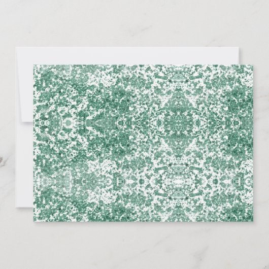 Emerald Glitter ⎢ Personalized Note Kaart Notitiekaartje (Achterkant)