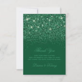 Emerald Glitz Glitter Dank u wel kaarten (Voorkant)