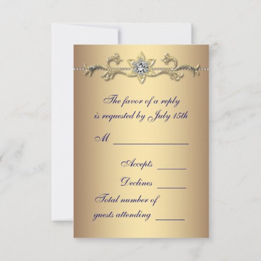 Emerald Gold Peacock Wedding RSVP (Dos)