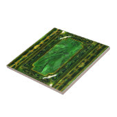 Emerald gold  Victoriaans elegant Tegeltje (Zijkant)