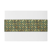 Emerald & Goud Art Deco Uitnodigingen Wikkel (Achterkant Voorbeeld)