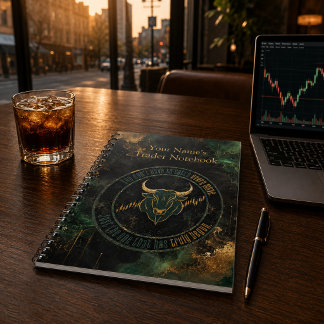 Emerald Gouden Stier Mentaliteit Handel Notitieboek