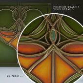 Emerald Grace Art Nouveau Tegeltje