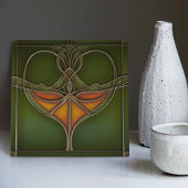 Emerald Grace Art Nouveau Tegeltje