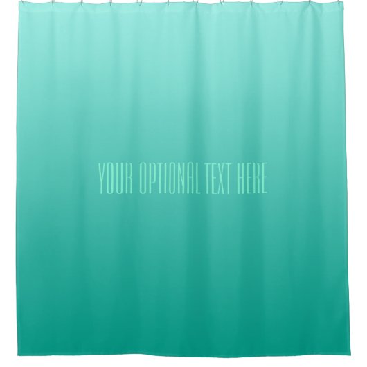 Emerald Gradient rideau de douche texte personnali (Devant)