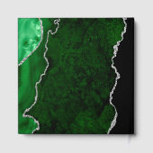 Emerald Green Agate Mariage Argent (Verso)