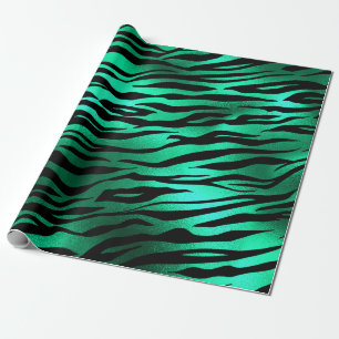 Emerald Green Animal Print Cadeaupapier
