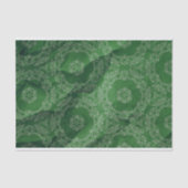 Emerald Green  Antiek  patroon Tissuepapier (Voorkant)