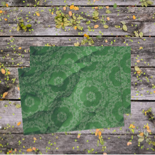Emerald Green  Antiek  patroon Tissuepapier